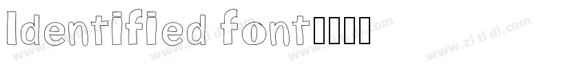 Identified font字体转换
